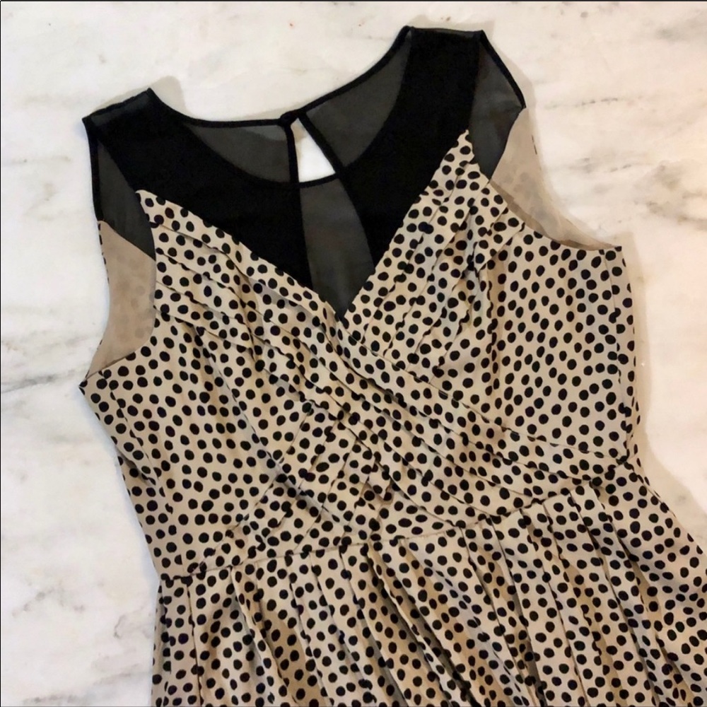 BCBG Leopard Illusion Skater Dress